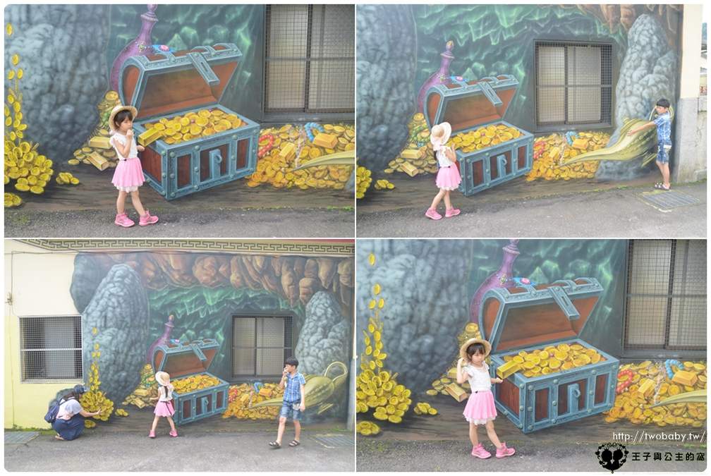 台中石岡景點|九房童話世界3D彩繪村 彷彿走入童話故事裡的情境畫面